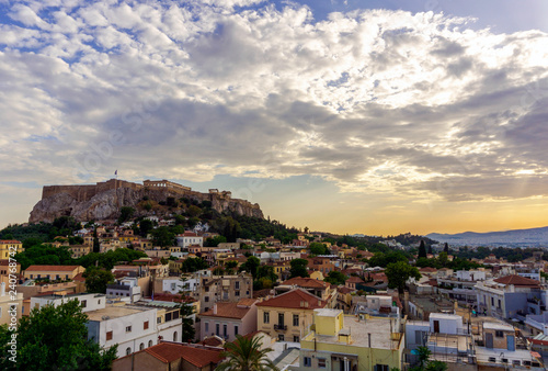 Golden Sunset in Athens, Greece