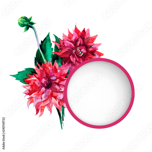 Fototapeta Naklejka Na Ścianę i Meble -  watercolor flowers