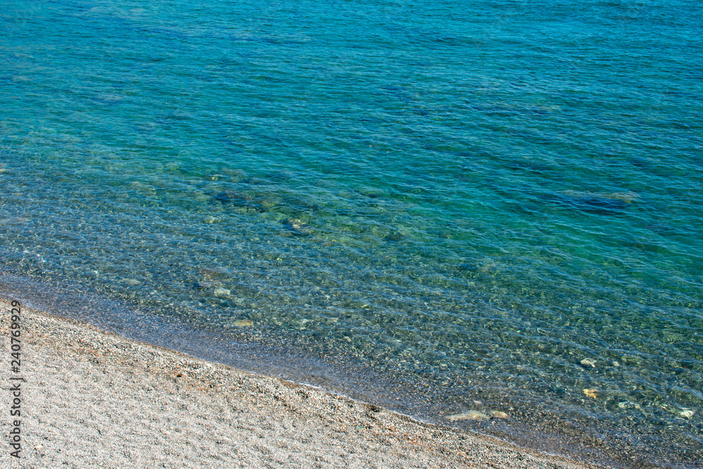 Fototapeta premium beautiful landscape Phaselis Beach in Antalya, Turkey 