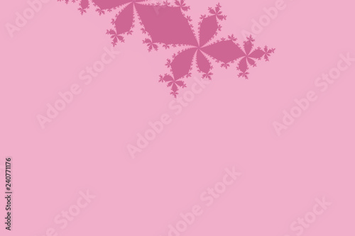 Julia fractal abstract geometrical wallpaper background with hypnotic shapes and Pink colors