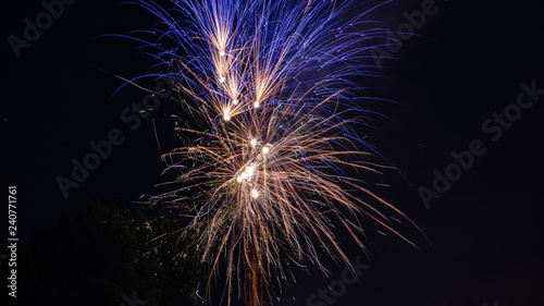 Colorful firework - copy space