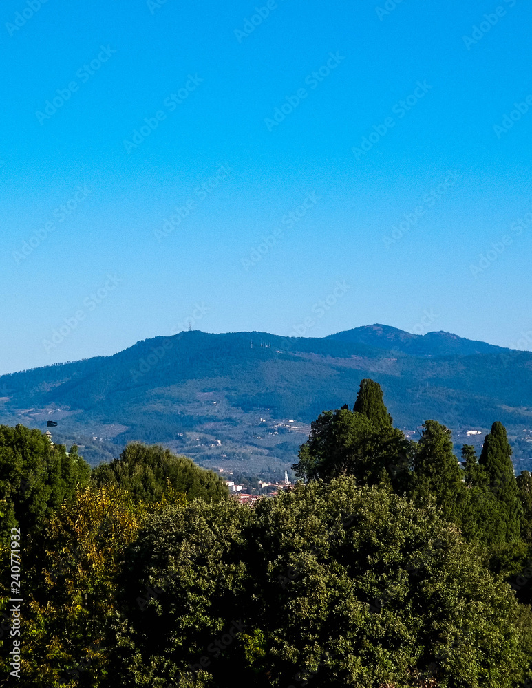 View of the Apennines near Florence, Italy.