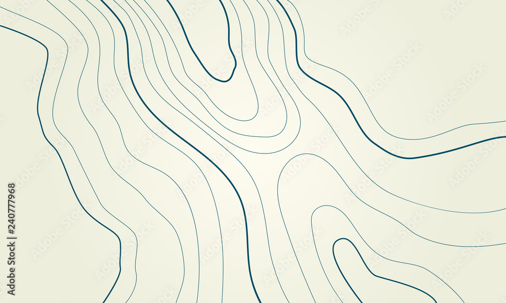 The stylized height of the topographic contour in lines and contours. The concept of a conditional geography scheme and the terrain path. Vector illustration. The stylized height of the topographic contour in lines and contours. The concept of a conditional geography scheme and the terrain path. Vector illustration.