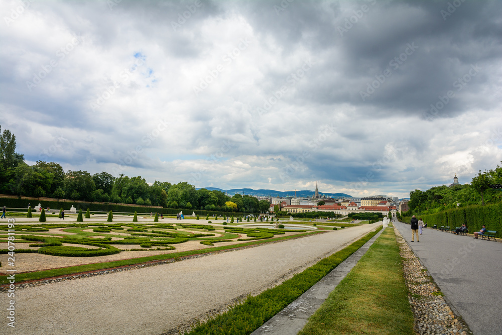 The Garden of Belvedere Palace The Garden of Belvedere Palace