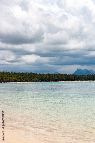 landscape with sea and blue sky