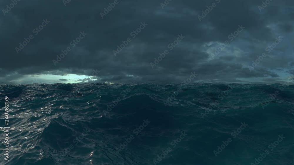Ocean Waves During a Storm