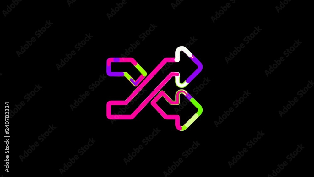 Circles gather in symbol random. After it crumbles in a line and moves to the camera. Alpha channel black Circles gather in symbol random. After it crumbles in a line and moves to the camera. Alpha channel black