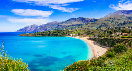 Italian holidays .Best beaches of Sicily island - Scopello © Freesurf