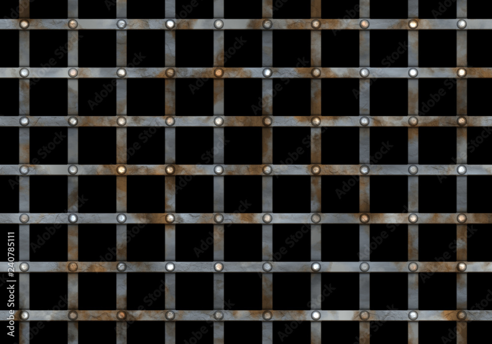 metal prison grate with rust metal prison grate with rust