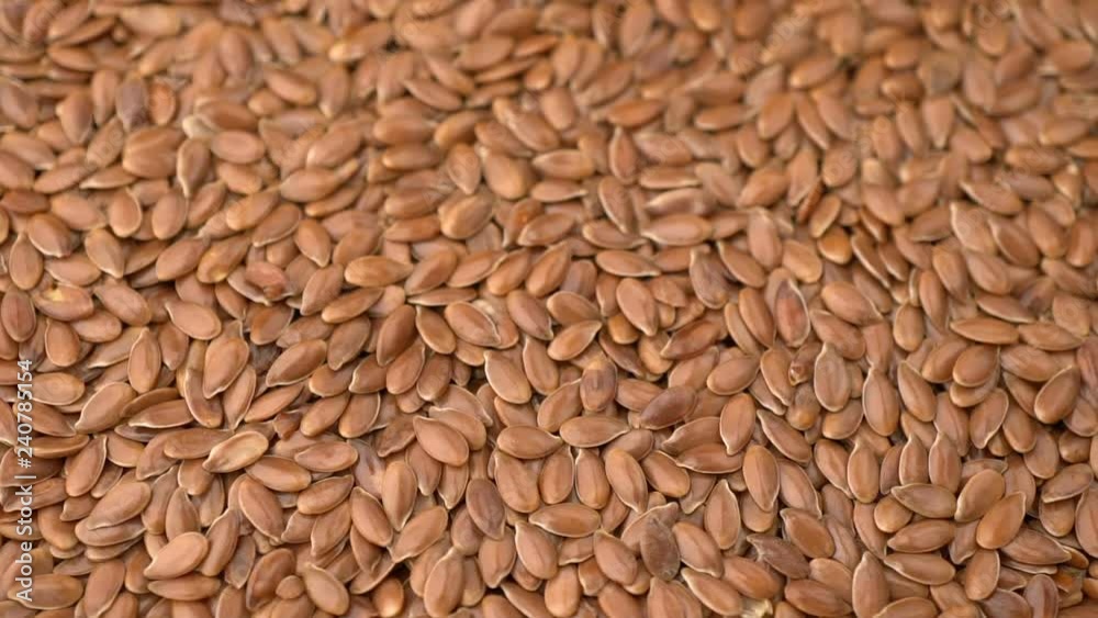 many flax seeds rotating background many flax seeds rotating background