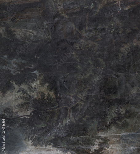 old abstract dirty black canvas background