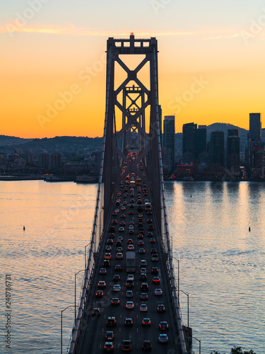 San Francisco–Oakland Bay Bridge Sunset