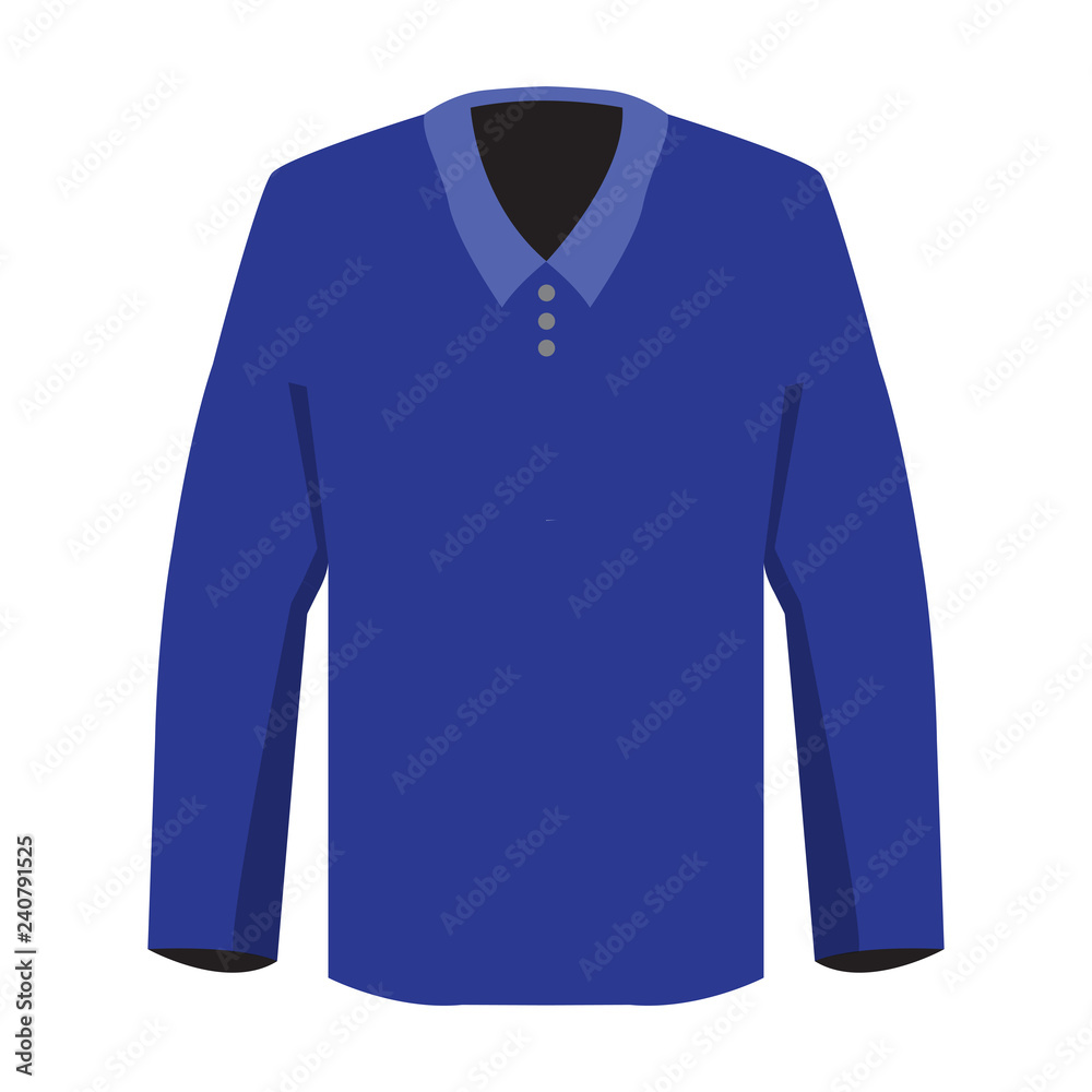 Isolated wool sweater. Winter clothes. Vector illustration design