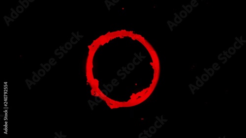 Frenetic Ring Animation [4K Loop] (Red)