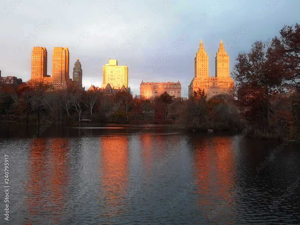 Fall colors in New York City Central Park