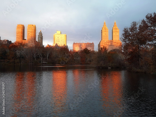 Fall colors in New York City Central Park