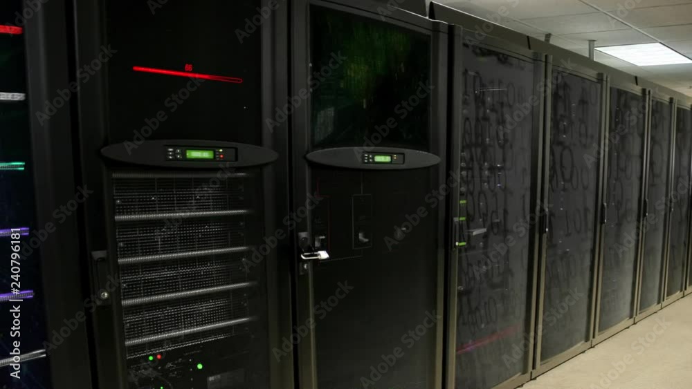 Server in Data Center. Cloud computing data storage Server in Data Center. Cloud computing data storage