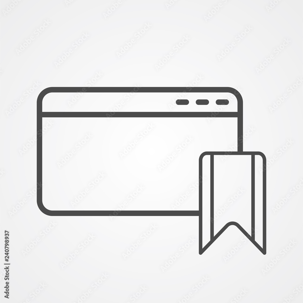 Website icon vector, outline flat sign, solid pictogram isolated on white. Symbol, logo illustration. Website icon vector, outline flat sign, solid pictogram isolated on white. Symbol, logo illustration.