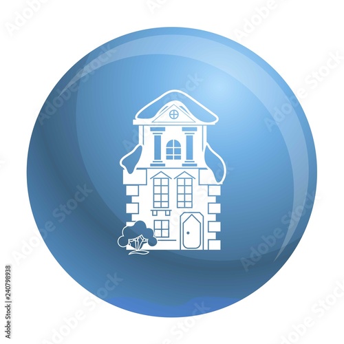 Traditional house icon. Simple illustration of traditional house vector icon for web design isolated on white background