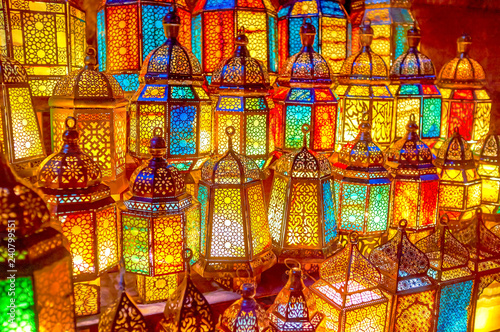 The arabian lamps in Cairo, Egypt photo