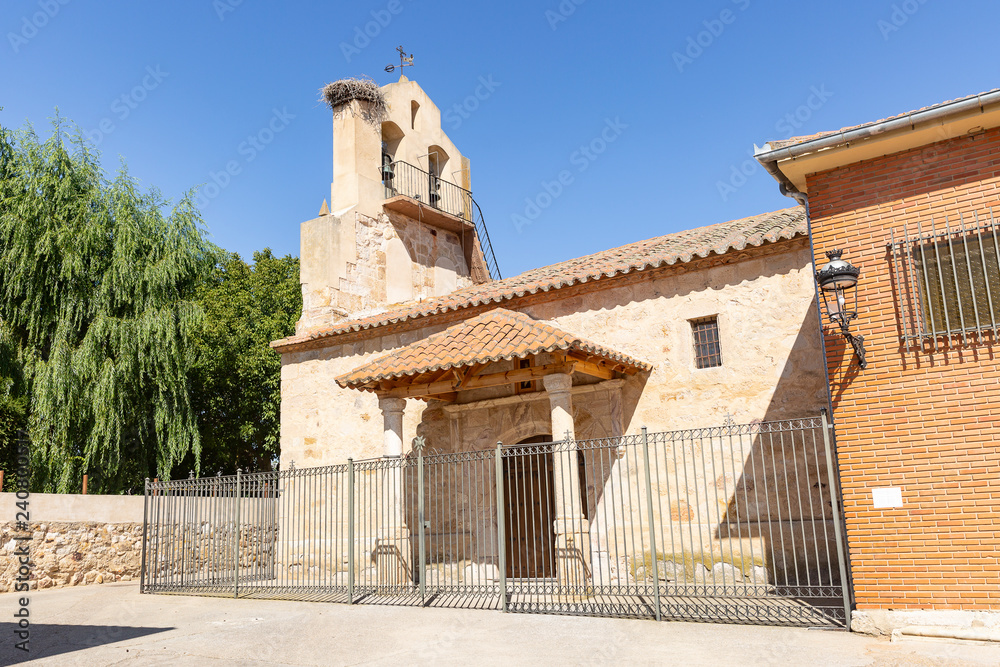 parish church our lady of the assumption in Roales del Pan village, province of Zamora, Spain