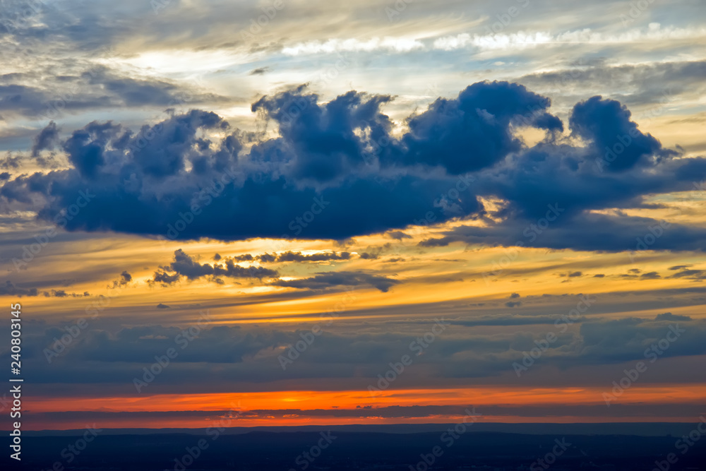 Colorful sky at sunset