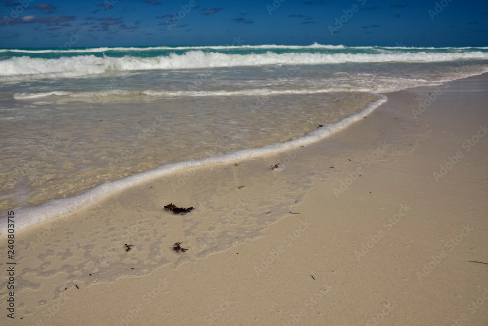 beach and cloudy sky in Cuba beach and cloudy sky in Cuba