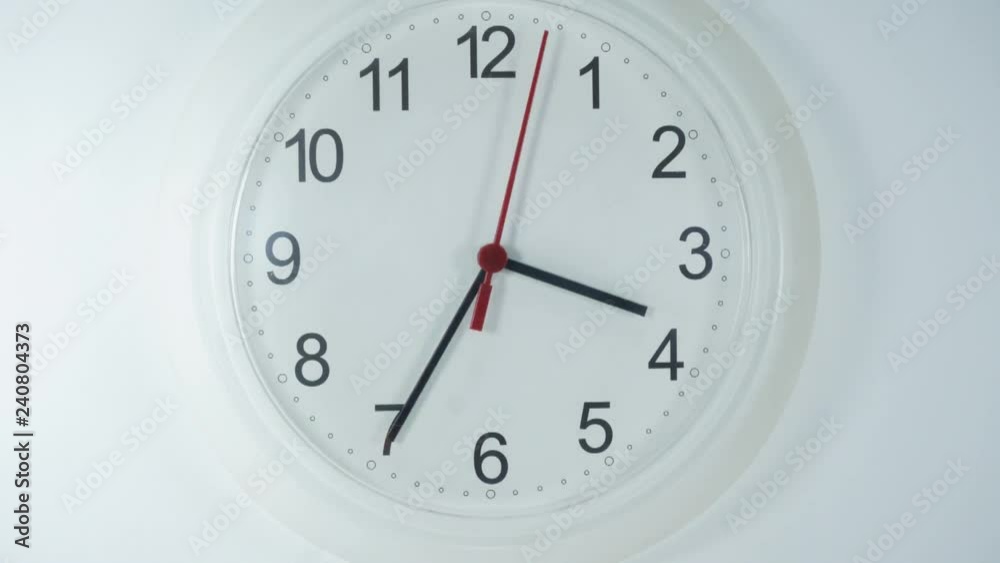 The beginning of time 15.30 run fast. Time passing 15 minutes Clock walking. Timelapse moving fast on white background. The beginning of time 15.30 run fast. Time passing 15 minutes Clock walking. Timelapse moving fast on white background.
