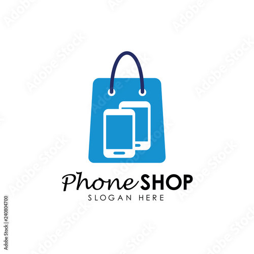 phone shop logo design template. gadget shop logo design