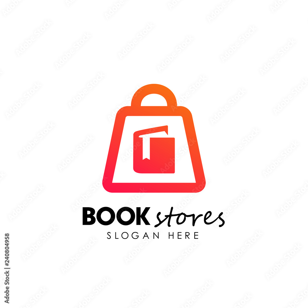 book stores logo design. book shop icon design book stores logo design. book shop icon design