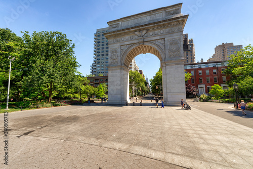 Washington square arch in Manhattan, NYC