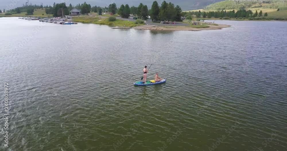 Orbiting Two Women on a Paddleboard Orbiting Two Women on a Paddleboard