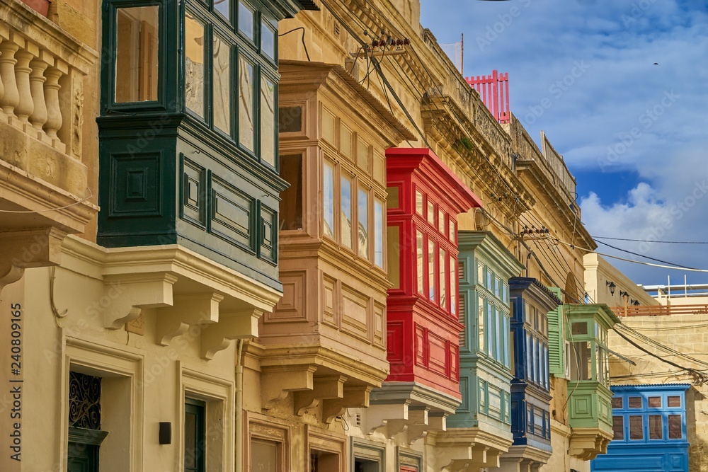 Fototapeta premium Traditional Colourful Maltese Houses