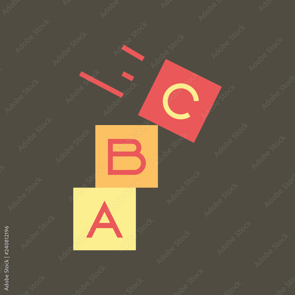 Silhouette icon bricks for kids Silhouette icon bricks for kids