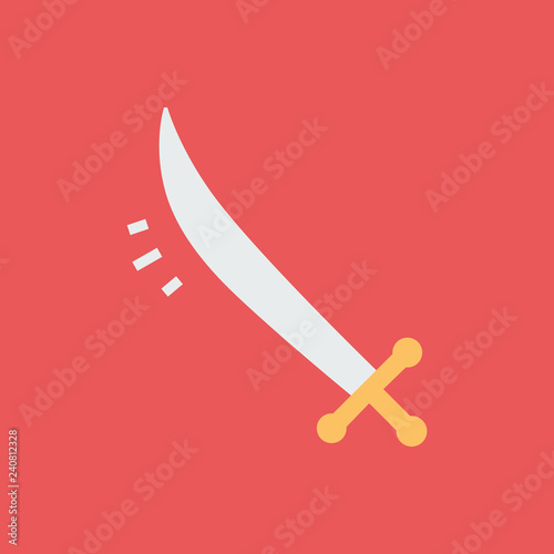 Silhouette icon saber