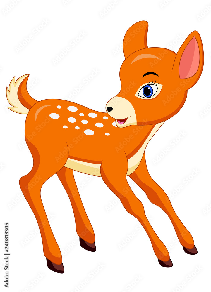 Obraz premium Cute deer cartoon