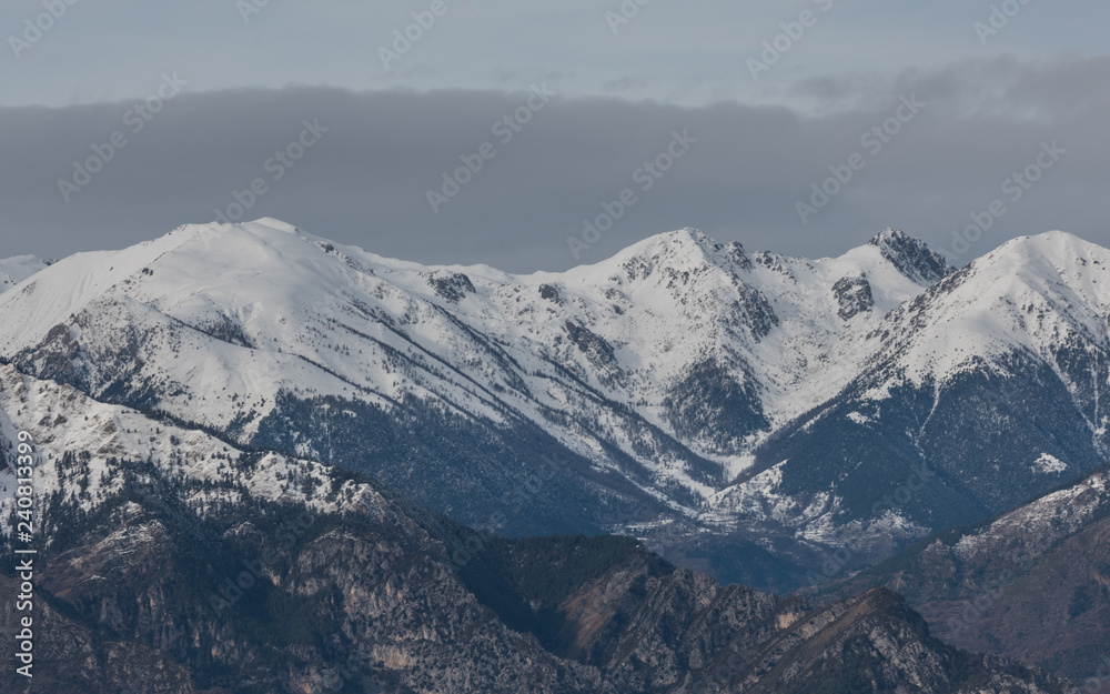 Landscape of the South of France, French Alps, Natural Park Mercantour France