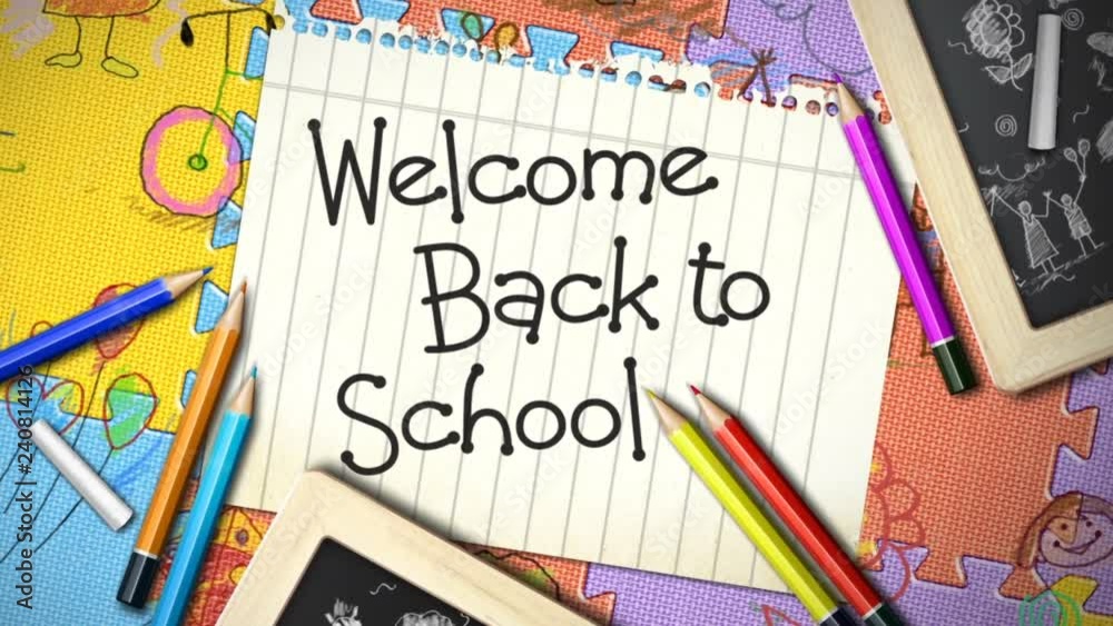 Welcome Back to School on Paper features an animated welcome back to ...