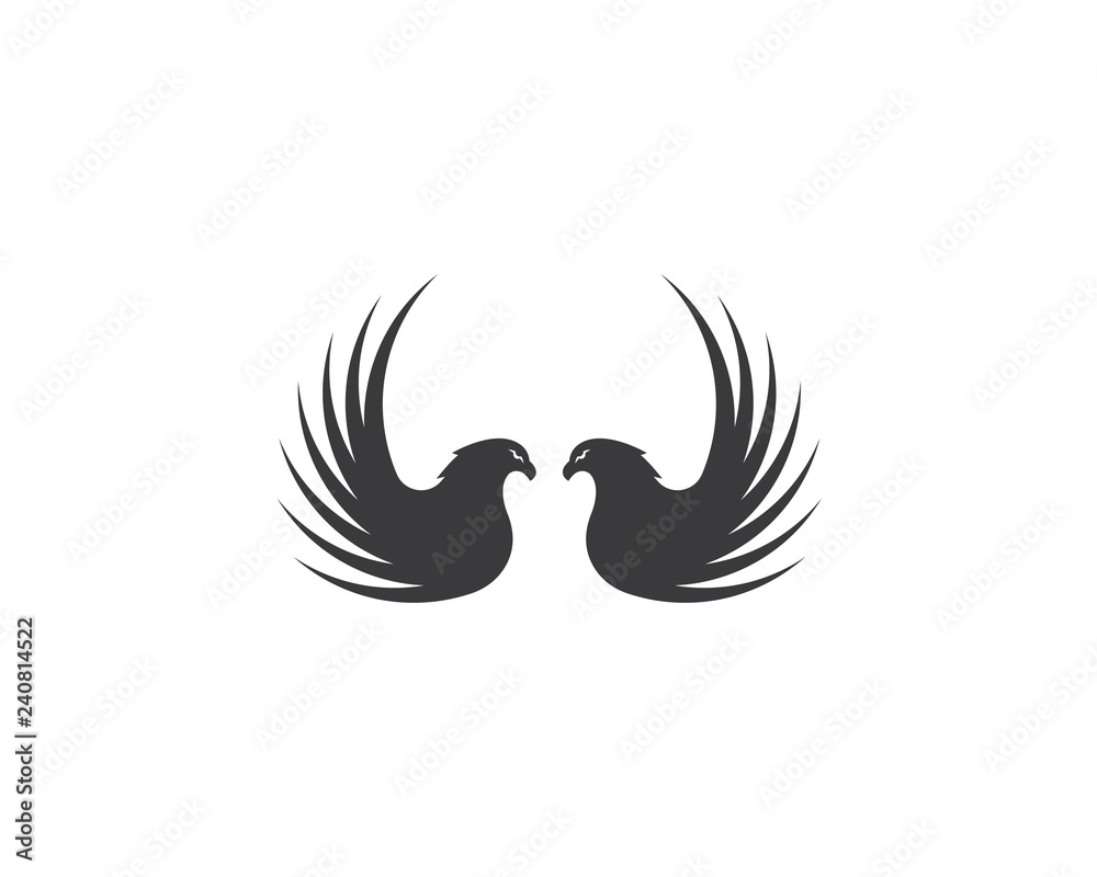 Obraz premium Falcon Eagle Bird Logo Template vecto