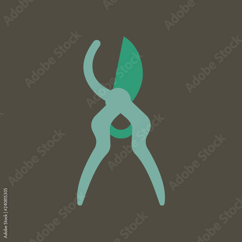 Silhouette icon secateurs
