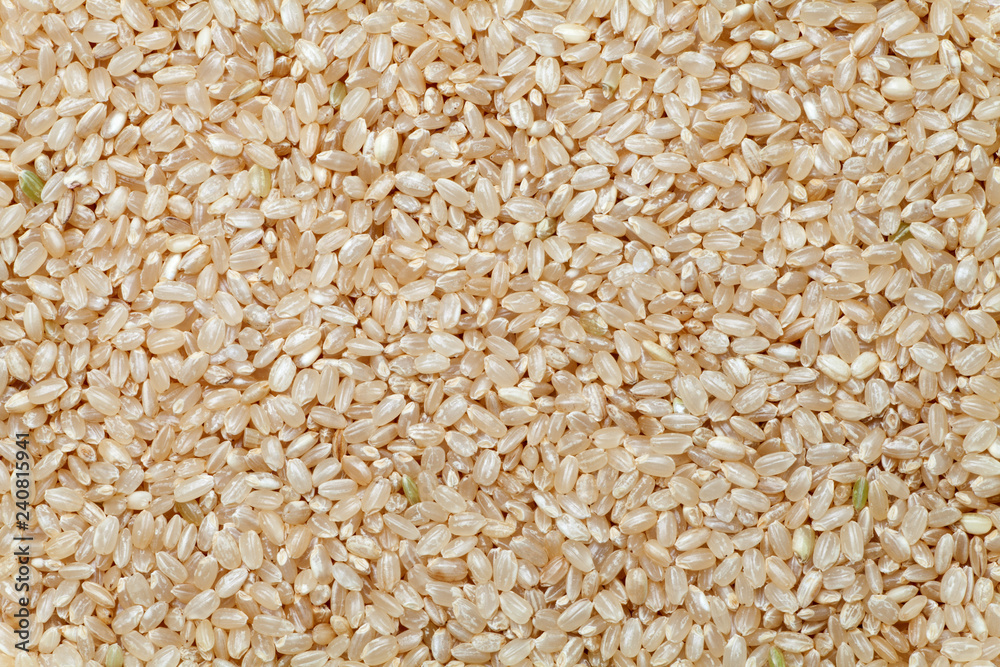 Brown rice texture, Food background