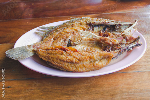 Deep Fried Sea Bass with Fish Sauce