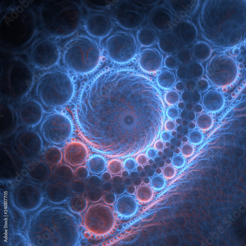 Wallpaper Mural Abstract fractal background computer-generated illustration. Torontodigital.ca