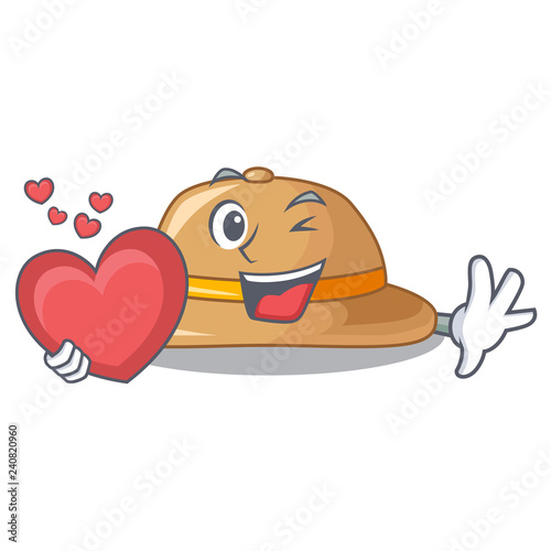 With heart cork het located in table chacter