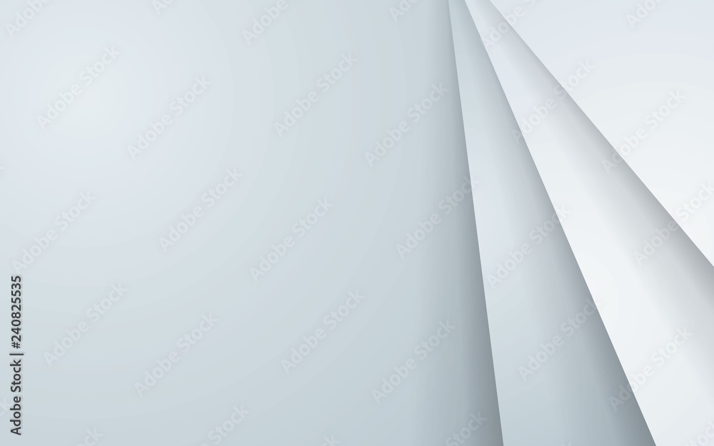 Gray abstract background with white overlap layers. Gray abstract background with white overlap layers.
