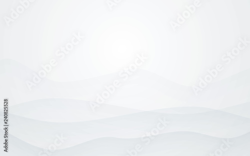 Gray wave abstract white background