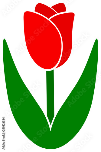 Red tulip icon.