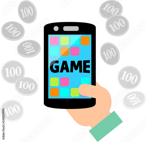 スマートフォンゲームと消える100円玉