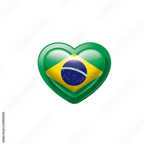 Free Download Brazil flag, vector illustration on a white background - GFXLoad