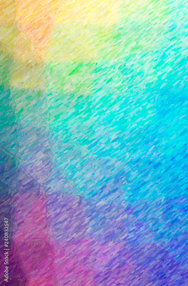 Illustration of abstract Blue, Green And Purple Color Pencil High Coverage Vertical background.
